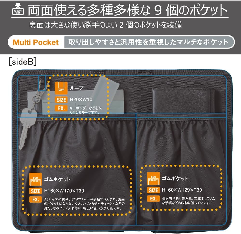 カバンの中身　バッグインバッグ　A4