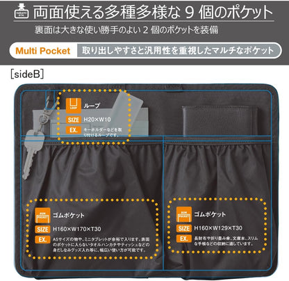 カバンの中身　バッグインバッグ　A4